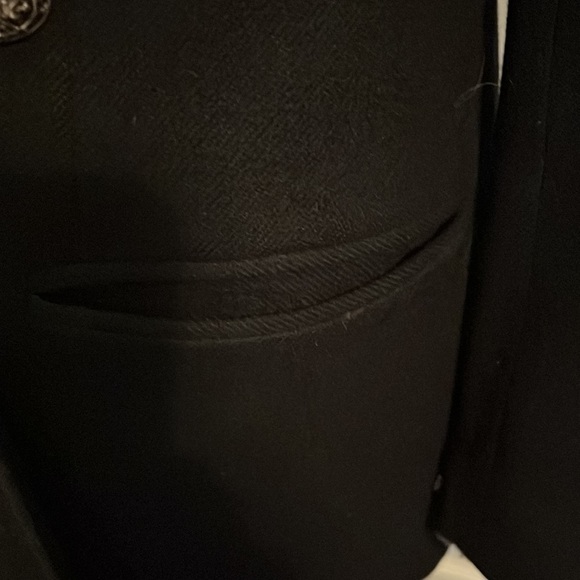 Vintage Stephanie Andrew’s Wool Double Breasted Oversized Tapered Blazer Size 6p - Picture 4 of 7